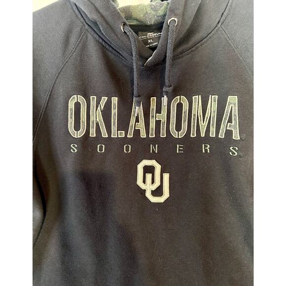 Oklahoma Sooners Size XL- OHT Military Appreciation Hoodie Colosseum Black Mens - Picture 3 of 5